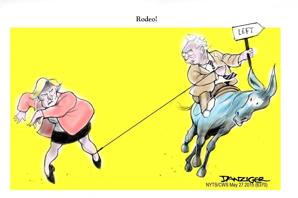 Cartoon: The Bernie-Hillary Rodeo