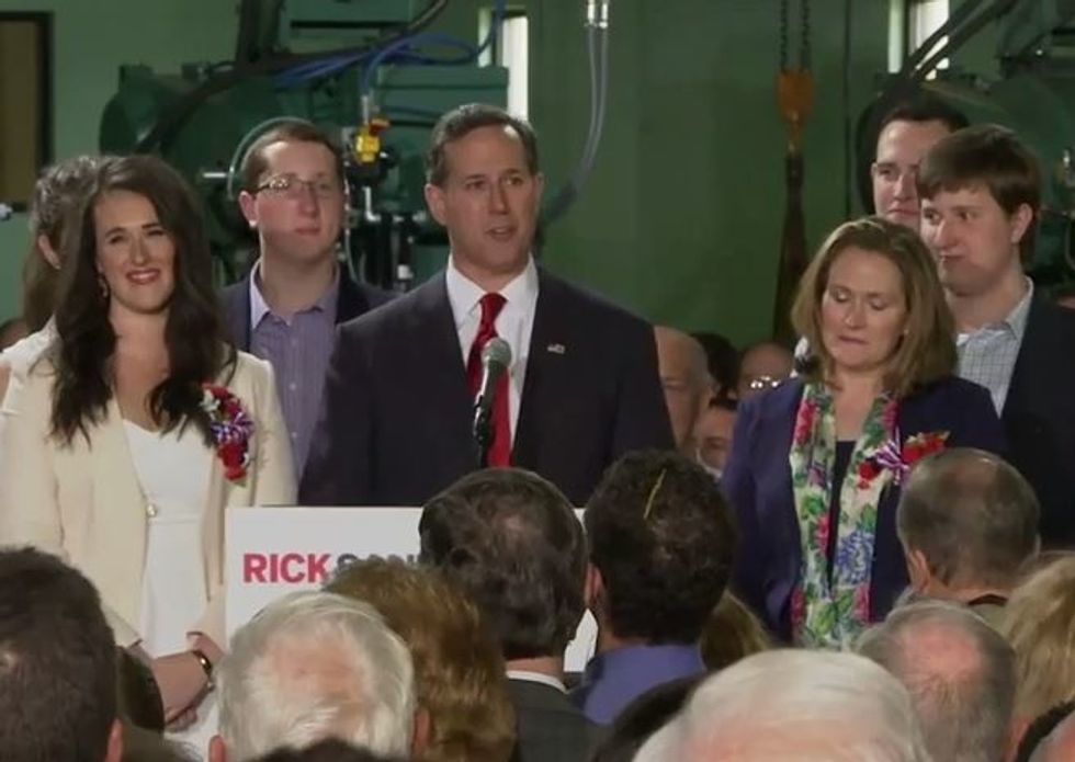 Santorum Joins A Growing GOP White House Race