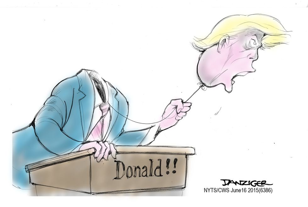 Cartoon: Donald Trump Announces