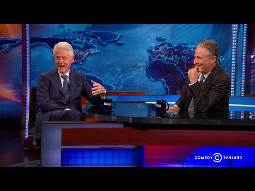 Late Night Roundup: Bill Clinton Talks Trade (And More) With Jon Stewart