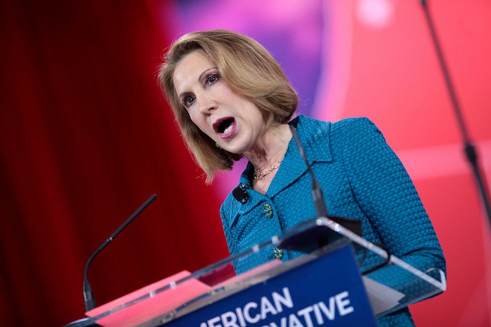 Fiorina’s Campaign-Trail Attacks Leave Out Her Own Ties To Clinton
