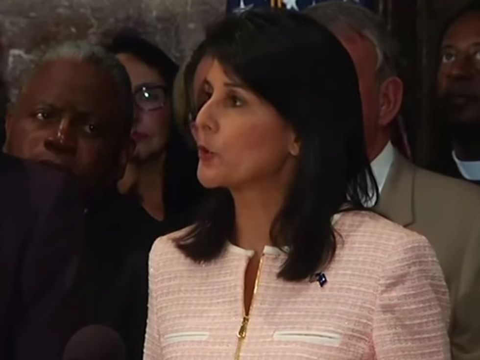 South Carolina Governor Says Confederate Flag At State Capitol Must Be Removed