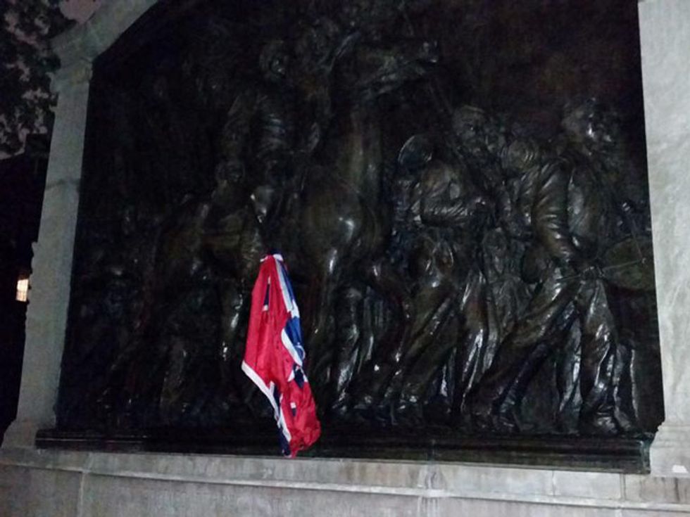 Vandalism: Confederate Flag Placed On Black Civil War Troop Memorial In Boston