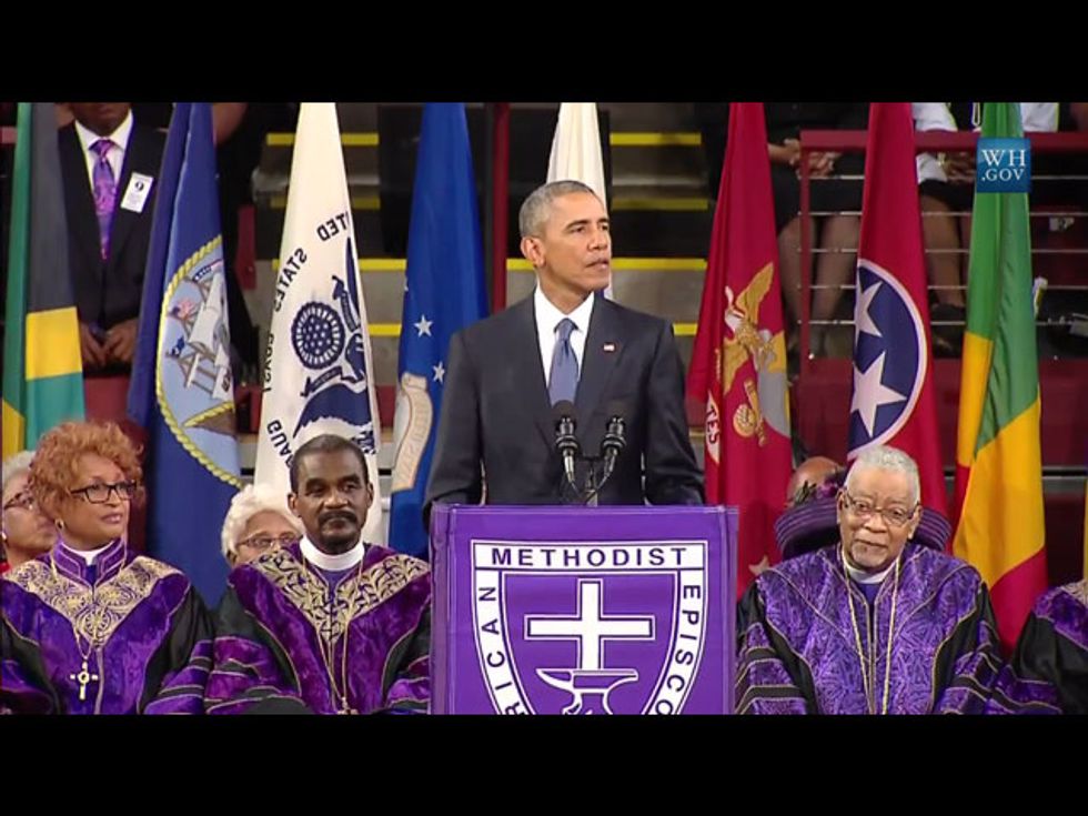 President Obama Delivers A Speech For History