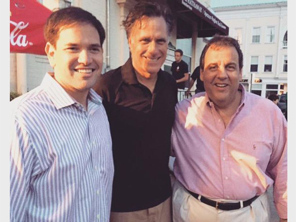Marco Rubio And Chris Christie Hang Out With Mitt Romney Over July 4th Weekend