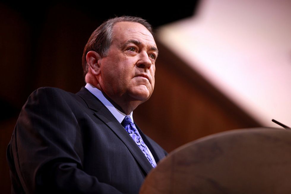 Republican Presidential Candidate Huckabee Says Iran Deal Threatens U.S., Israel