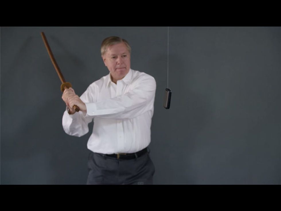 Lindsey Graham’s New Video: ‘How To Destroy Your Cell Phone’