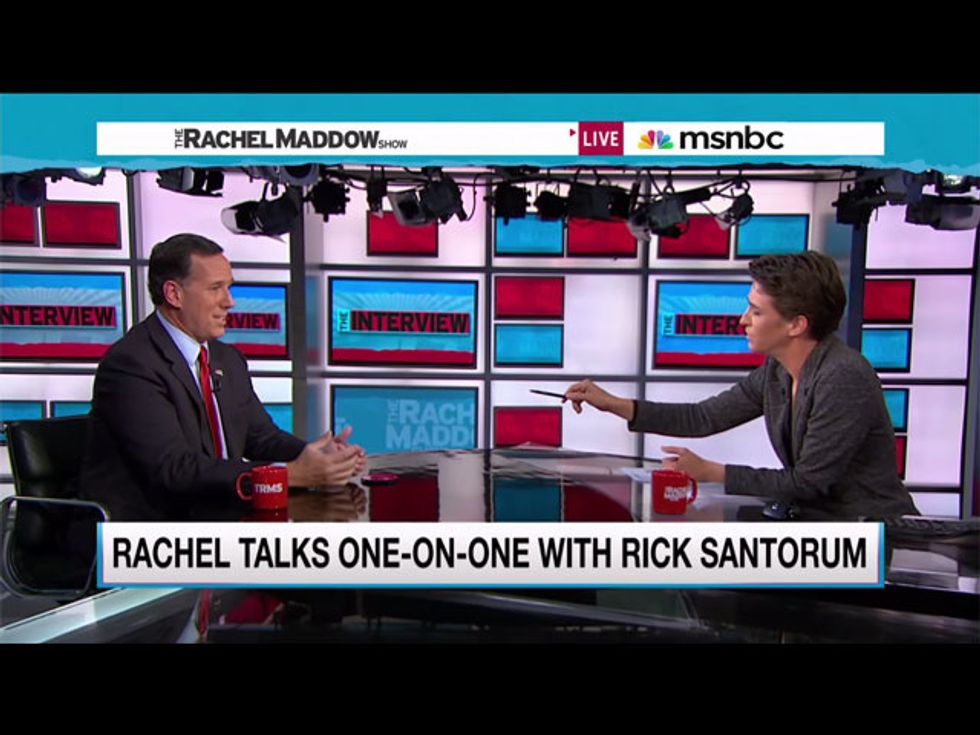 Endorse This: Maddow Vs. Santorum