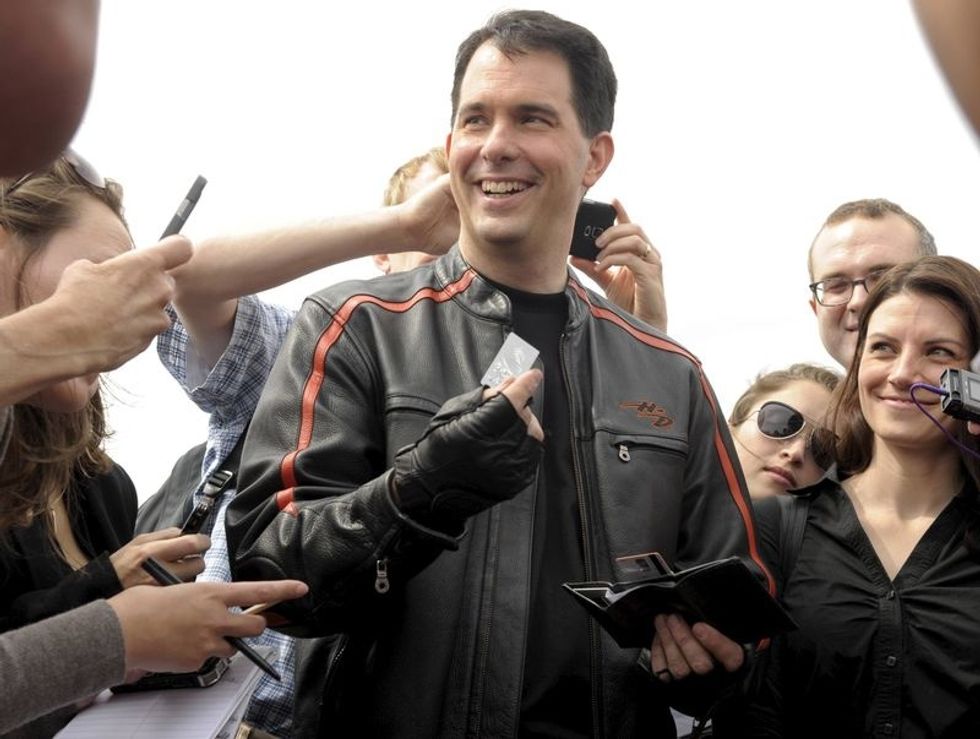 Harley An Awkward Ride For ‘Union-Busting’ Republican Walker