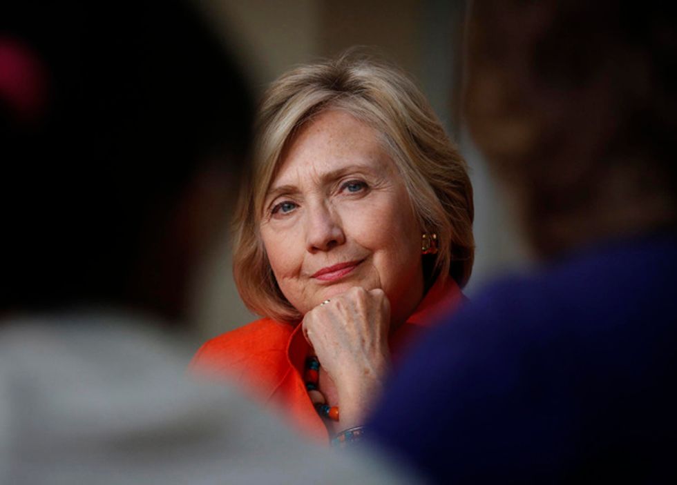 Hillary Clinton Meets With Health Care Workers