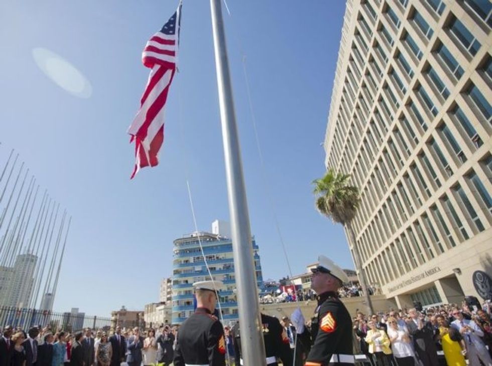 Kerry Presides Over Raising Of Flag At U.S. Embassy In Cuba