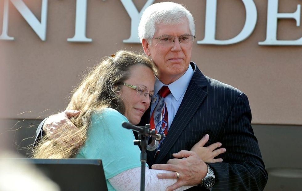 Analysis: Kim Davis And Presidential Politics Are Probably Not A Good Mix