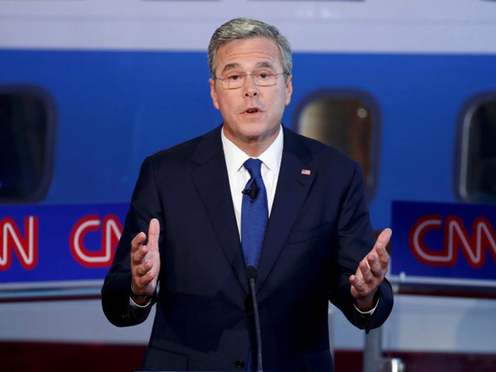 Jeb Bush Tweets Post-9/11 Photo Of George W.: ‘He Kept Us Safe’