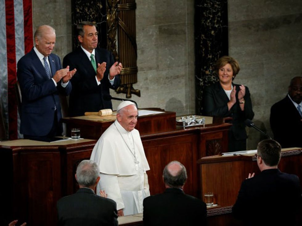 Before Congress, Pope Urges U.S. To End Hostility To Immigrants