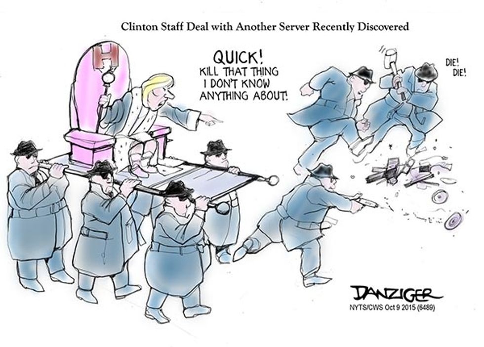 Cartoon: Clinton Staff Deal With Another Server Recently Discovered