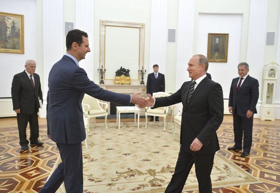 Syrian President Meets With Vladimir Putin In Moscow To Discuss Military Operations