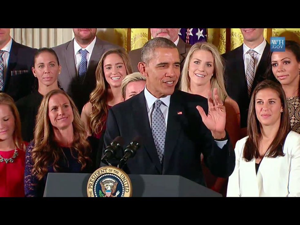 Endorse This: Obama Salutes The ‘Badass’ Women’s Soccer Team