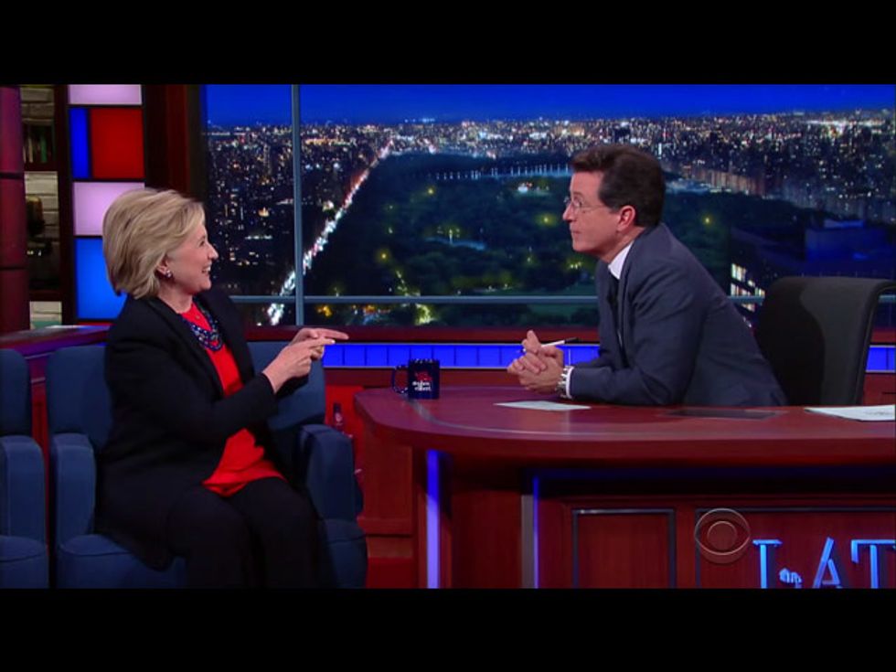 Late Night Roundup: Hillary Clinton And Stephen Colbert