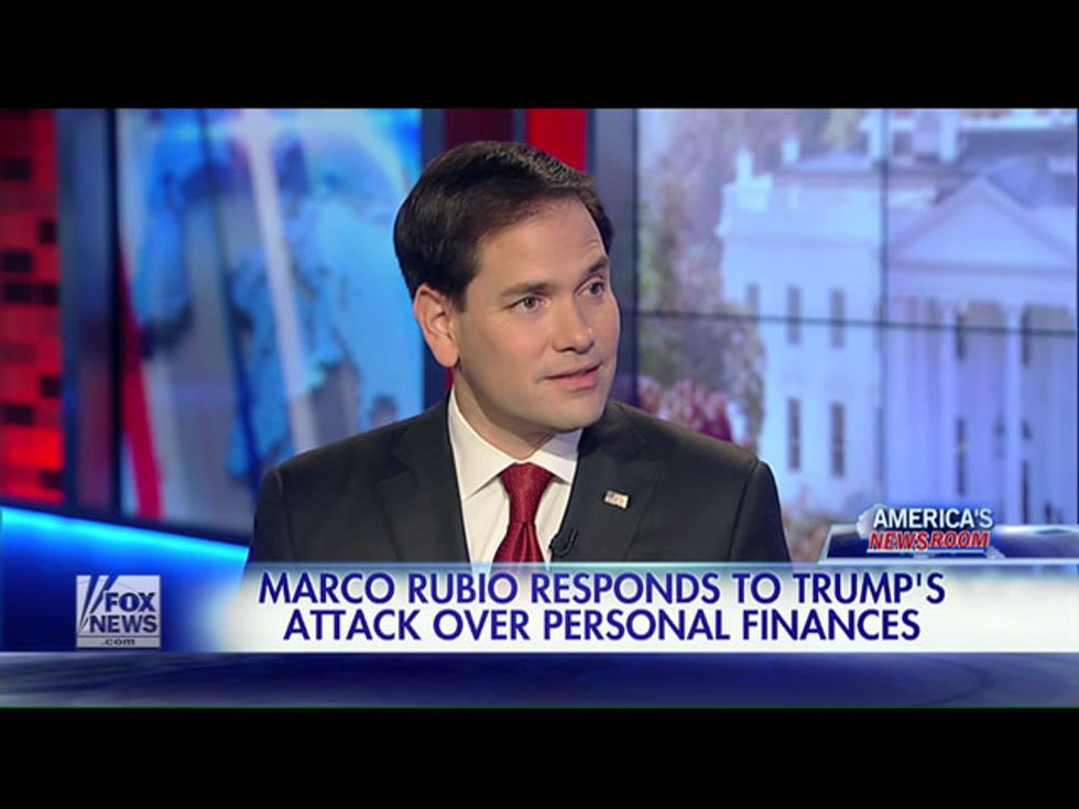 Rubio Says His Financial History Is A Good Thing