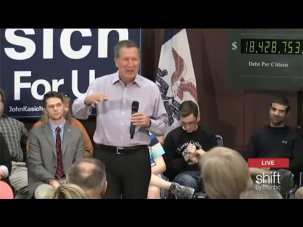 Kasich Explains Government Spending To Woman: ‘You Ever Been On A Diet?’