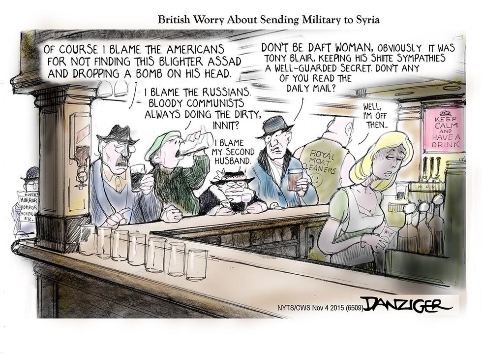 Cartoon: British Worry About Sending Military To Syria