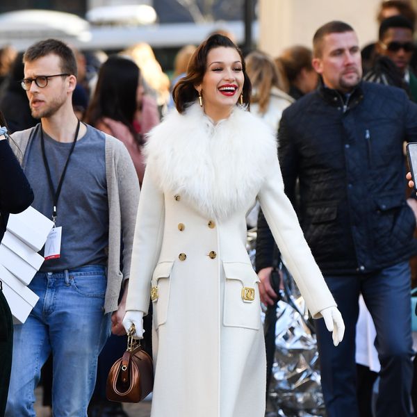 Bella Hadid Serves Meredith Blake Outside Lanvin