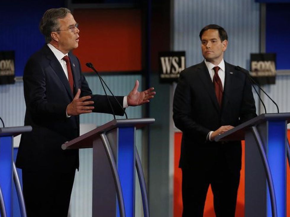 In Arid Fourth GOP Debate, Rubio Shines, Kasich Grumbles, And Jeb Disappears