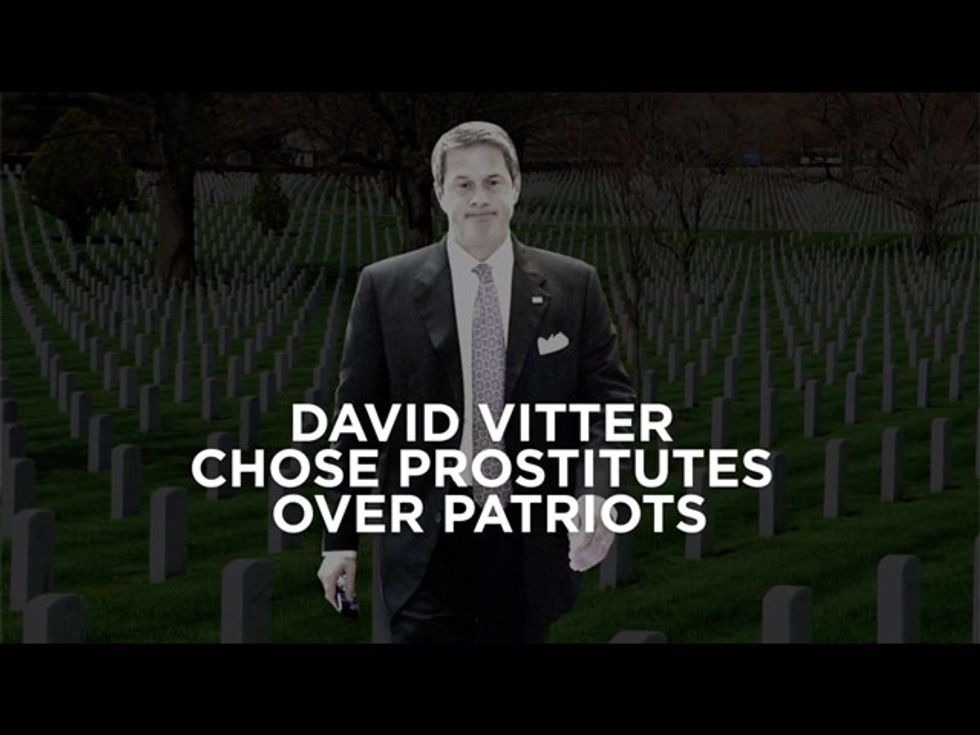 Louisiana Democrat’s TV Ad: David Vitter ‘Chose Prostitutes Over Patriots’