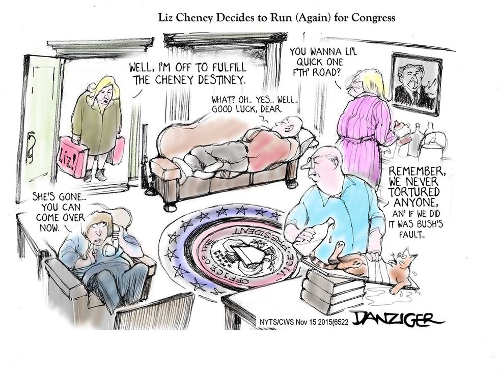 Cartoon: Liz Cheney Decides To Run (Again) For Congress