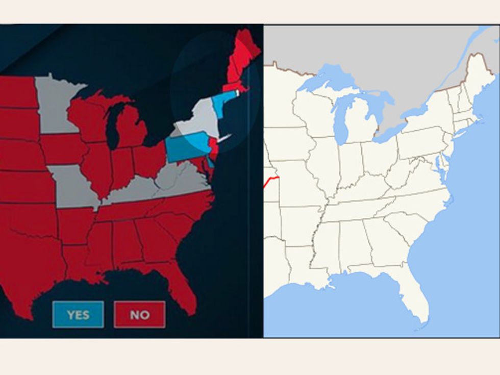 Ben Carson’s Map Shows He Doesn’t Care About New England, Basic Geography