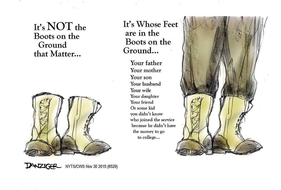 Cartoon: It’s Not Boots On The Ground That Matter