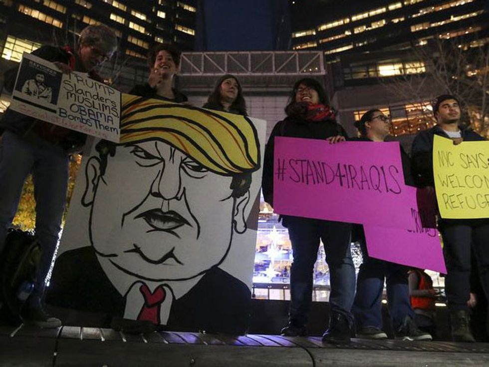 At New York Anti-Trump Rally, Protesters Express Anger, Fear