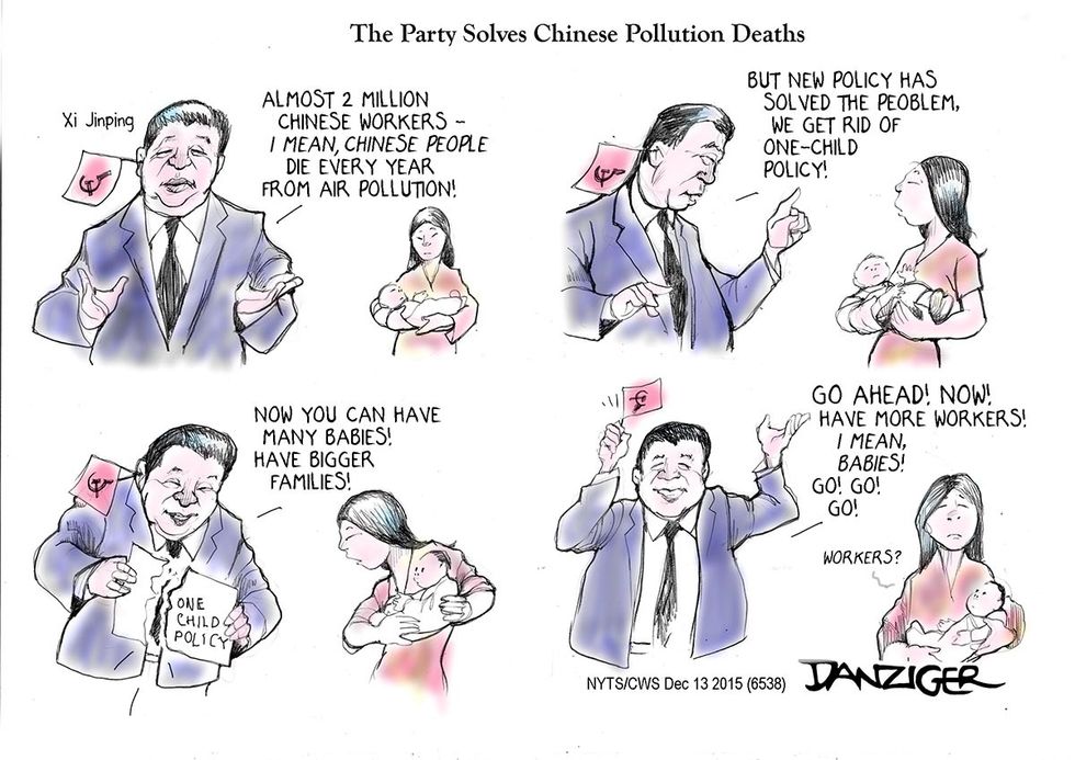 Cartoon: The Party Solves Chinese Pollution Deaths
