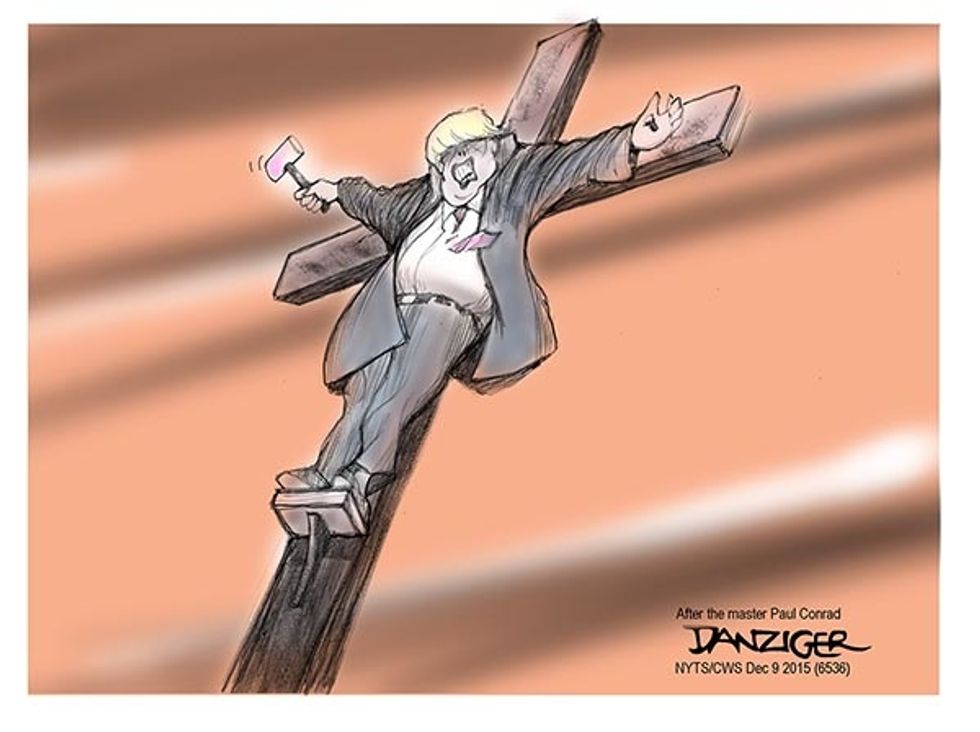 Cartoon: Trump Crucified