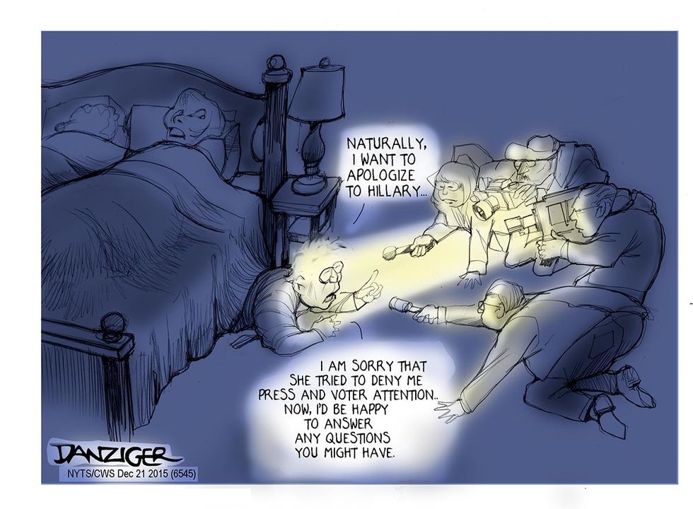 Cartoon: Bernie Sanders Apologizes