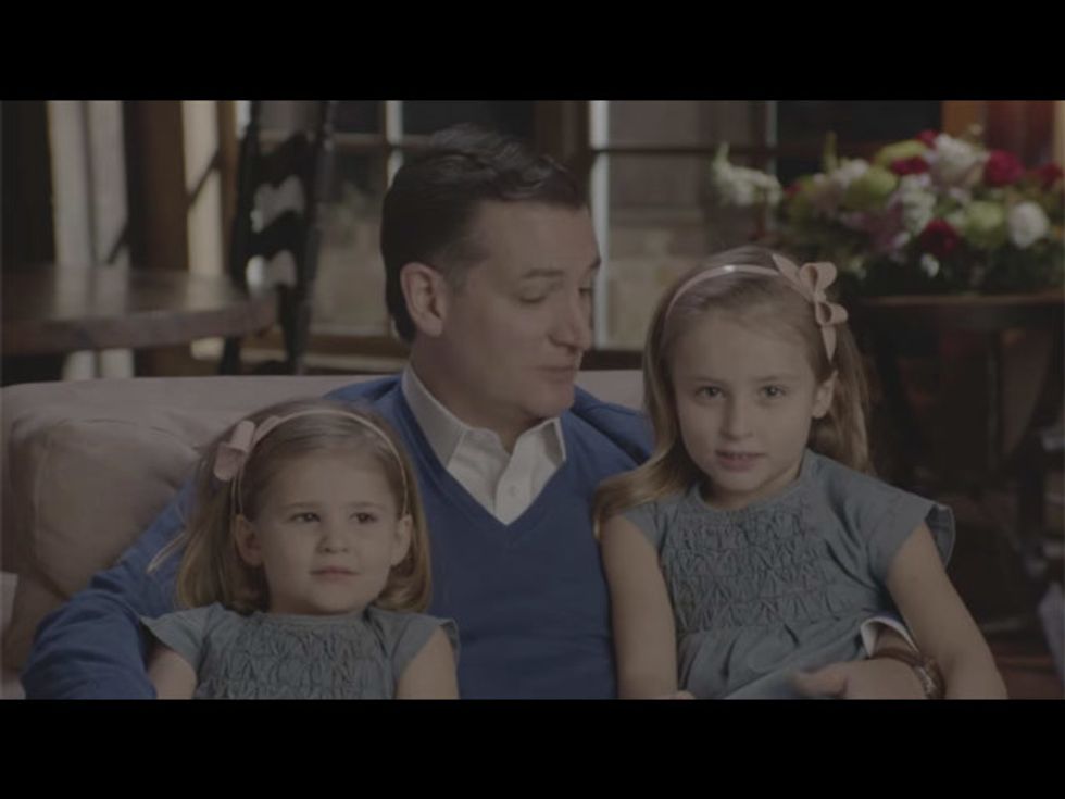 If Ted Cruz Is Going To Use His Daughters As Props, He Should Be Mocked For It