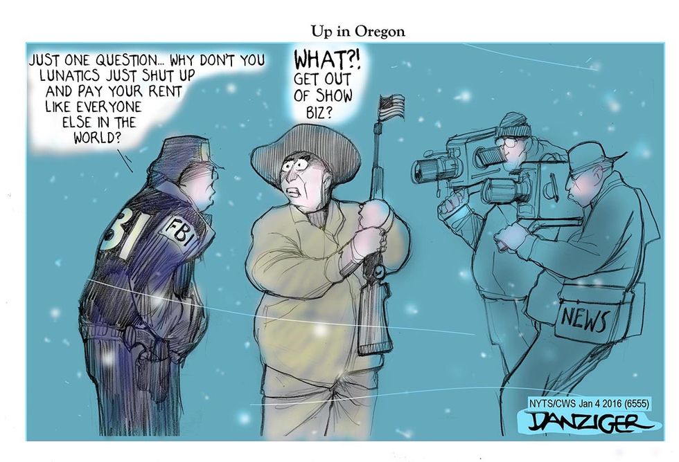 Cartoon: Up In Oregon