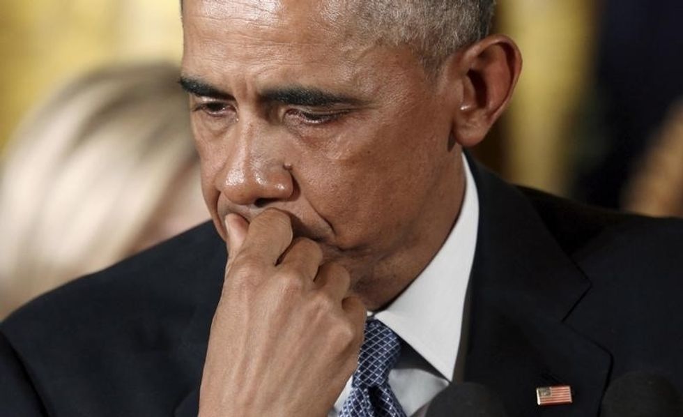 President Obama’s Tear A Starkly Human Thing