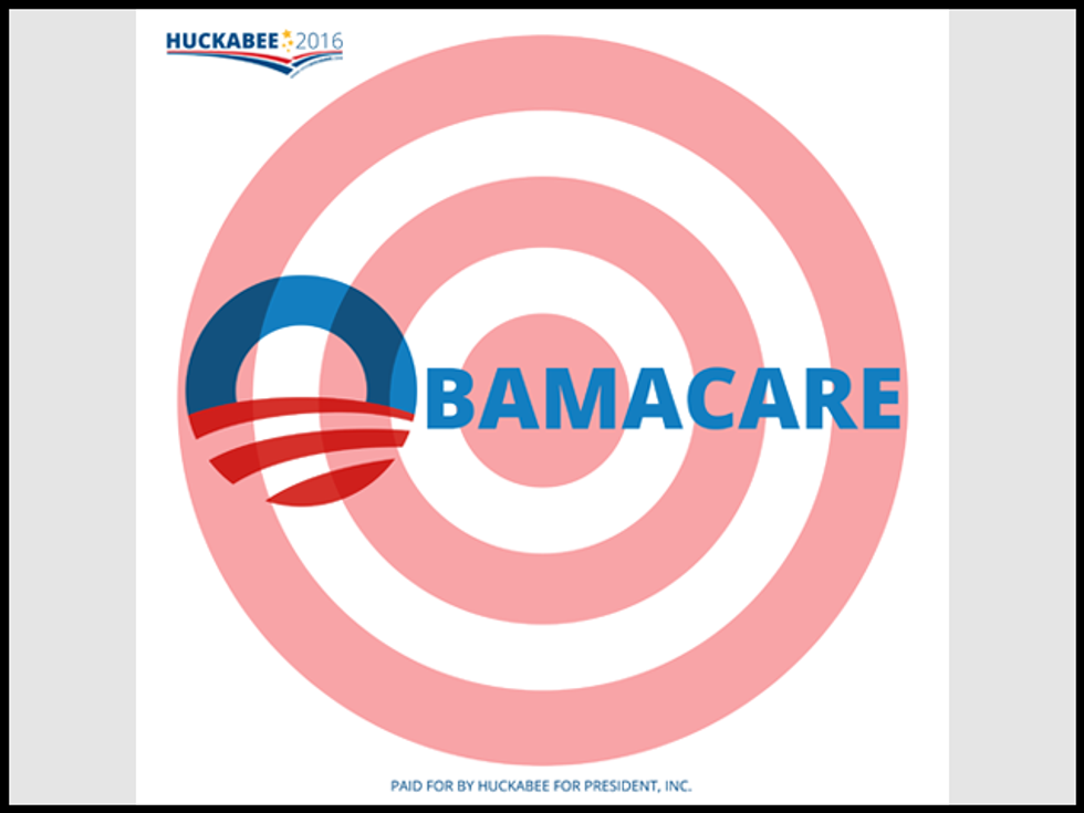 Huckabee Sells ‘Obamacare’ Gun Targets
