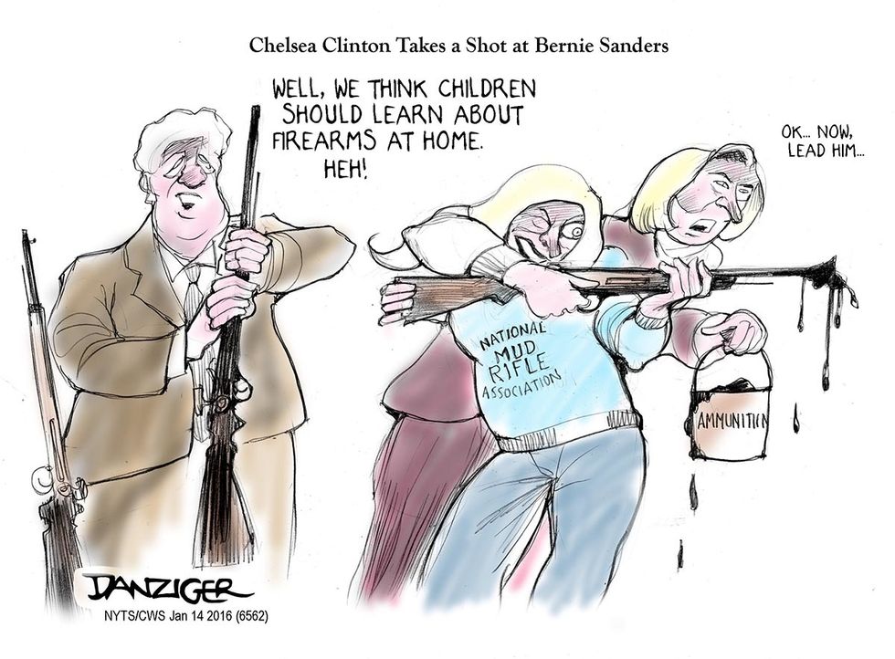 Cartoon: Chelsea Clinton Takes A Shot At Bernie Sanders