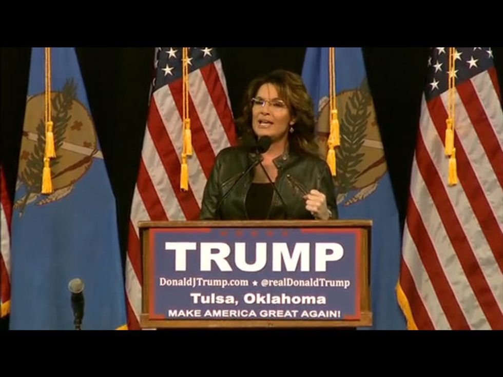 Sarah Palin: My Veteran Son Has PTSD Because He’s Not Respected By Obama