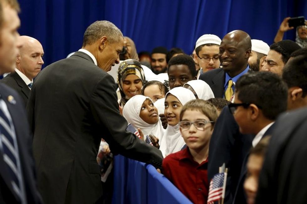 In Mosque Visit, Obama Delivers A Clear Message Of Inclusion