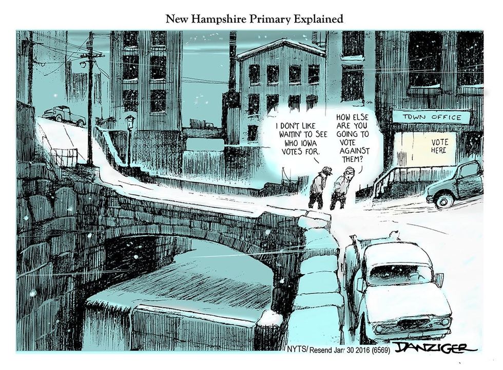 Cartoon: The New Hampshire Primary Explained