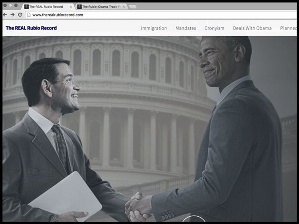 Cruz Campaign Forges Photo Of Rubio And Obama Shaking Hands