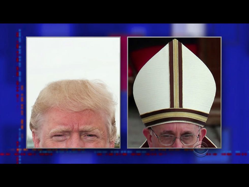Late Night Roundup: The Donald Vs. The Pontiff