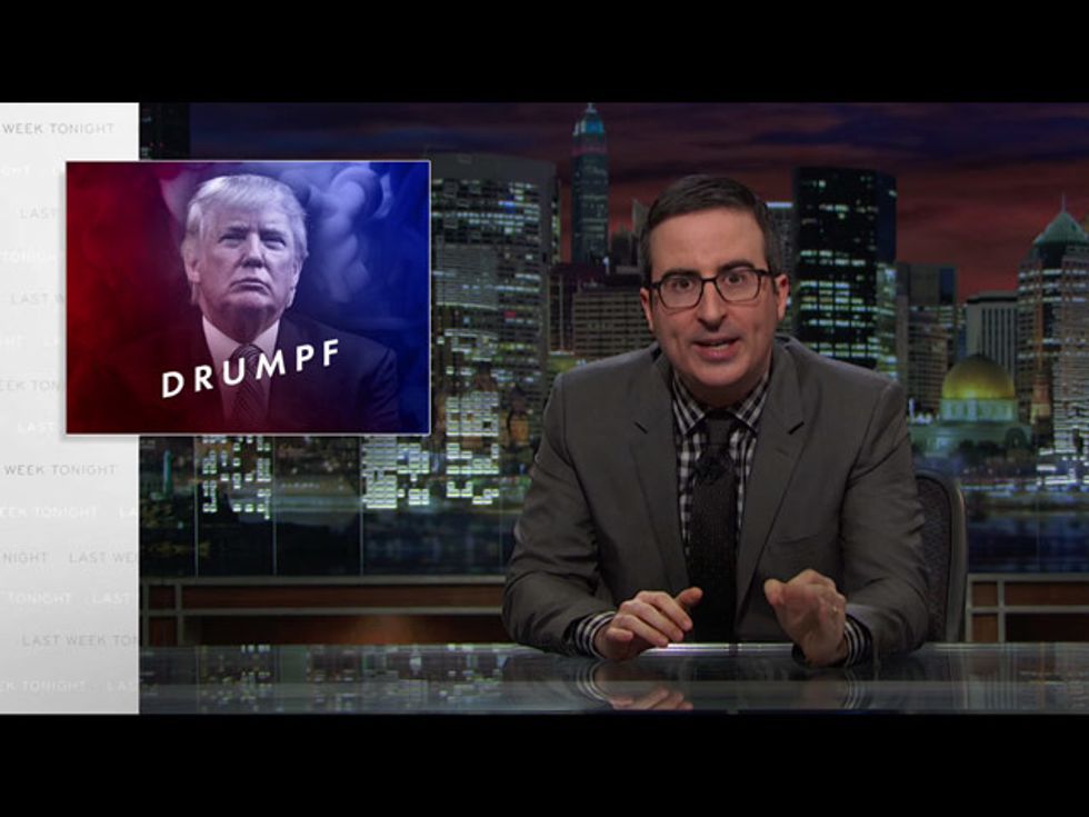 Endorse This: John Oliver Makes Donald ‘Drumpf’ Again!