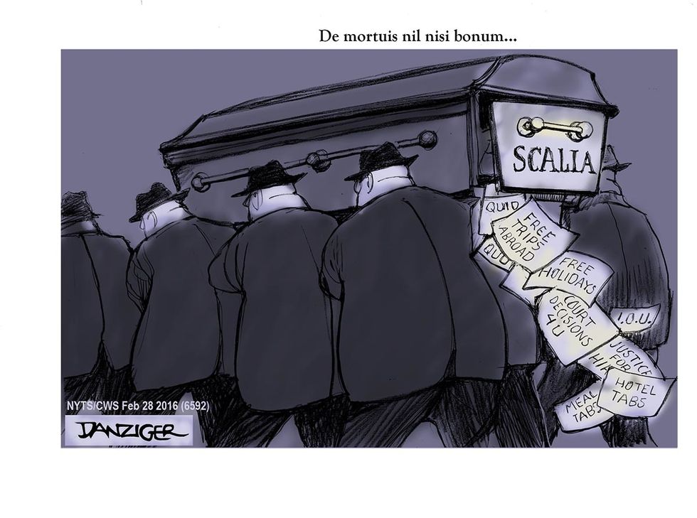 Cartoon: Scalia’s Paper Trail