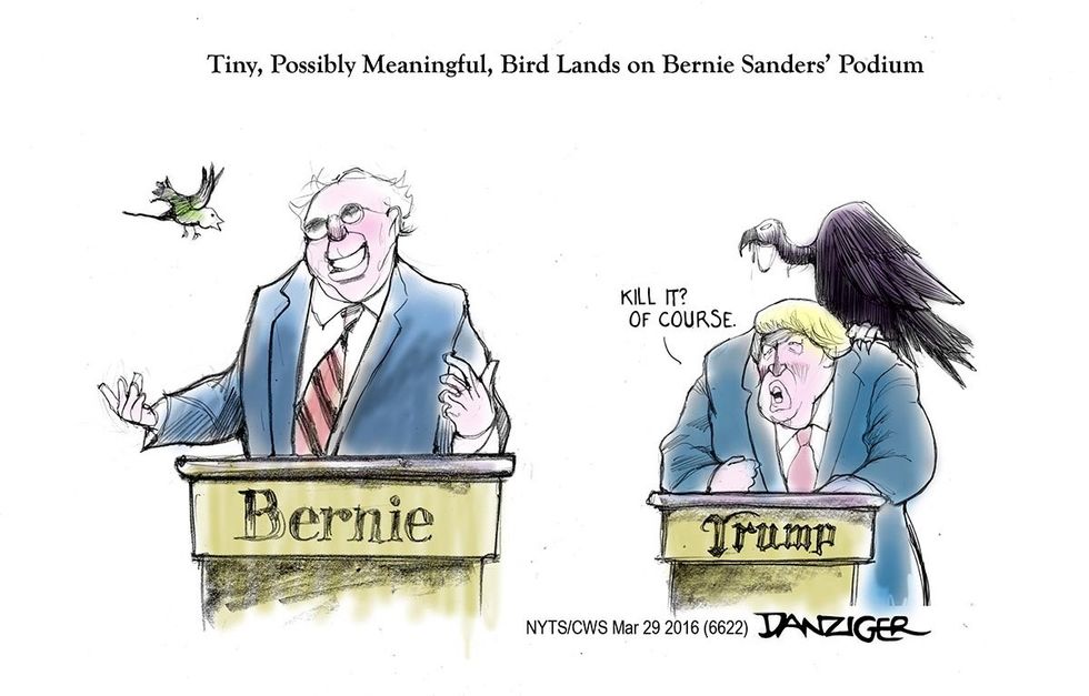 Cartoon: Bernie’s Bird