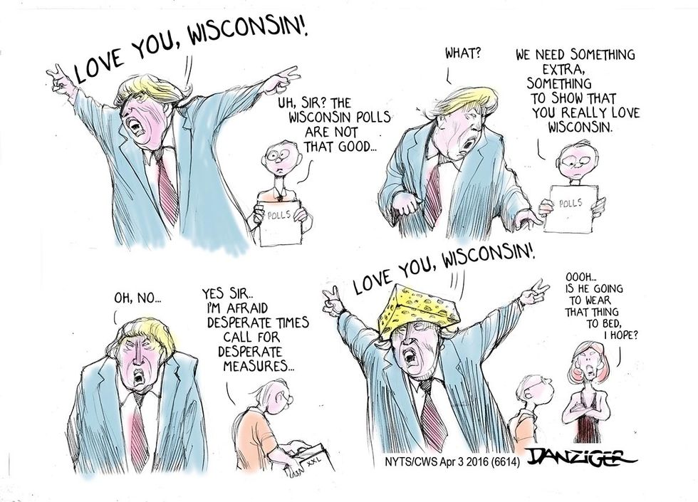 Cartoon: Wisconsin Takes Donald Trump