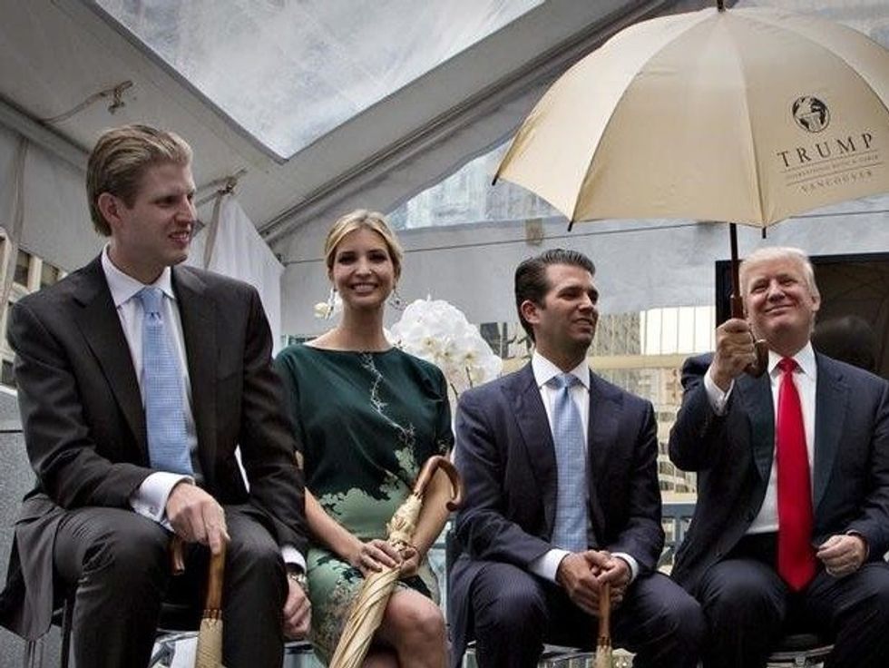 Trump’s Children Won’t Vote For Him Because They Aren’t Registered Republicans